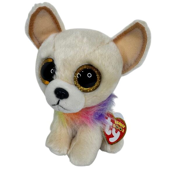 5 for $25| TY Beanie Boos Chewey Tan Chihuahua  6" Plush - Picture 1 of 3
